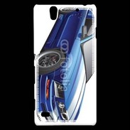 Coque Sony Xperia C4 Mustang bleue