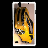 Coque Sony Xperia C4 Belle voiture jaune et noire