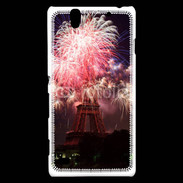 Coque Sony Xperia C4 Feux d'artifice Tour Eiffel