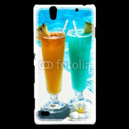 Coque Sony Xperia C4 Cocktail piscine