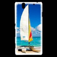 Coque Sony Xperia C4 Bateau plage de Cuba