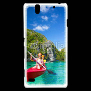 Coque Sony Xperia C4 Kayak dans un lagon