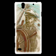 Coque Sony Xperia C4 Illustration capitaine de navire