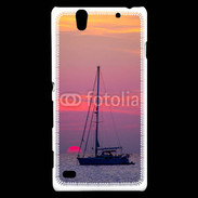 Coque Sony Xperia C4 Couché de soleil en mer 50