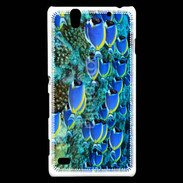 Coque Sony Xperia C4 Banc de poissons bleus