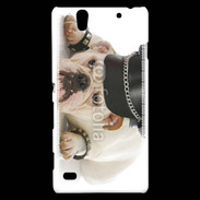 Coque Sony Xperia C4 Bulldog village people