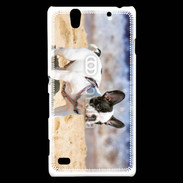 Coque Sony Xperia C4 Bulldog français nain