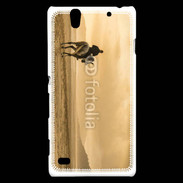 Coque Sony Xperia C4 Ballade à cheval sur la plage