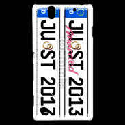 Coque Sony Xperia C4 Plaque Just maried