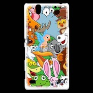 Coque Sony Xperia C4 Animaux cartoon