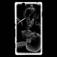 Coque Sony Xperia C4 Squelette fumeur
