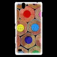 Coque Sony Xperia C4 Art crayon de couleur