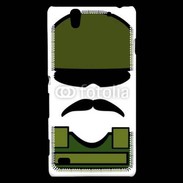 Coque Sony Xperia C4 Moustache militaire