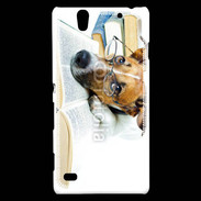 Coque Sony Xperia C4 Chien littéraire