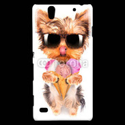 Coque Sony Xperia C4 Yorkshire avec un cornet de glace