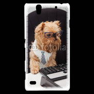 Coque Sony Xperia C4 Chien informaticien