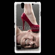 Coque Sony Xperia C4 Homme sous escarpin 2