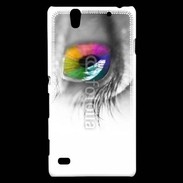 Coque Sony Xperia C4 Oeil Multicouleurs 75