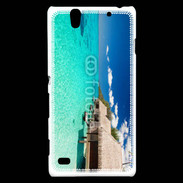 Coque Sony Xperia C4 Bungalow sur mer tropicale