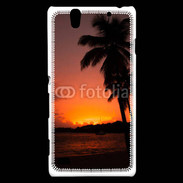 Coque Sony Xperia C4 Cocotier au soleil couchant