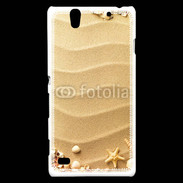 Coque Sony Xperia C4 sable plage