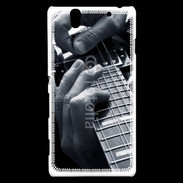 Coque Sony Xperia C4 Musicien de blues à la guitare