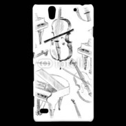 Coque Sony Xperia C4 Instruments de musique en dessin 90