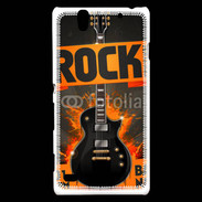 Coque Sony Xperia C4 Festival de rock orange