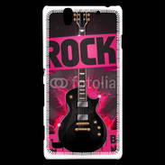 Coque Sony Xperia C4 Festival de rock rose