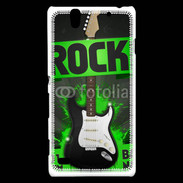 Coque Sony Xperia C4 Festival de rock vert
