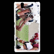 Coque Sony Xperia C4 Face à face football américain