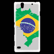 Coque Sony Xperia C4 Drapeau Brésil coupe du monde 2014
