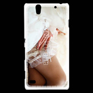 Coque Sony Xperia C4 Mariée lingerie sexy et glamour