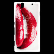Coque Sony Xperia C4 Bouche sexy gloss rouge