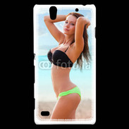 Coque Sony Xperia C4 Belle femme à la plage 10