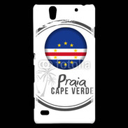 Coque Sony Xperia C4 Logo Cap Vert