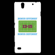 Coque Sony Xperia C4 Bonus Offensif-Défensif Blanc