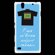 Coque Sony Xperia C4 Bonus offensif-Défensif Adjoint terrain Bleu 2