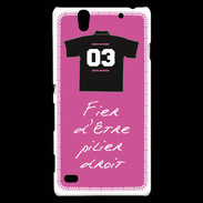 Coque Sony Xperia C4 Pilier droit Bonus offensif-défensif Rose 2