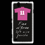 Coque Sony Xperia C4 3/4 aile gauche Bonus offensif-défensif Noir