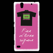 Coque Sony Xperia C4 Soigneur Bonus offensif-défensif Rose 2