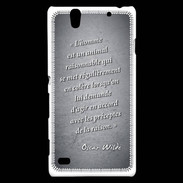 Coque Sony Xperia C4 Homme animal Noir Citation Oscar Wilde