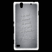 Coque Sony Xperia C4 Charme passé Noir Citation Oscar Wilde