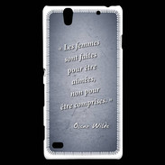 Coque Sony Xperia C4 Femmes comprises Bleu Citation Oscar Wilde