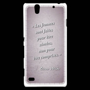 Coque Sony Xperia C4 Femmes comprises Rose Citation Oscar Wilde
