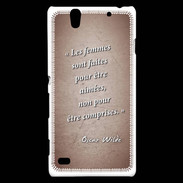 Coque Sony Xperia C4 Femmes comprises Rouge Citation Oscar Wilde