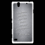 Coque Sony Xperia C4 Femmes comprises Noir Citation Oscar Wilde