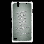 Coque Sony Xperia C4 Femmes comprises Vert Citation Oscar Wilde