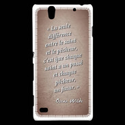 Coque Sony Xperia C4 Saint pêcheur Rouge Citation Oscar Wilde