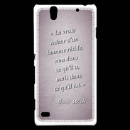Coque Sony Xperia C4 Vraie valeur Rose Citation Oscar Wilde